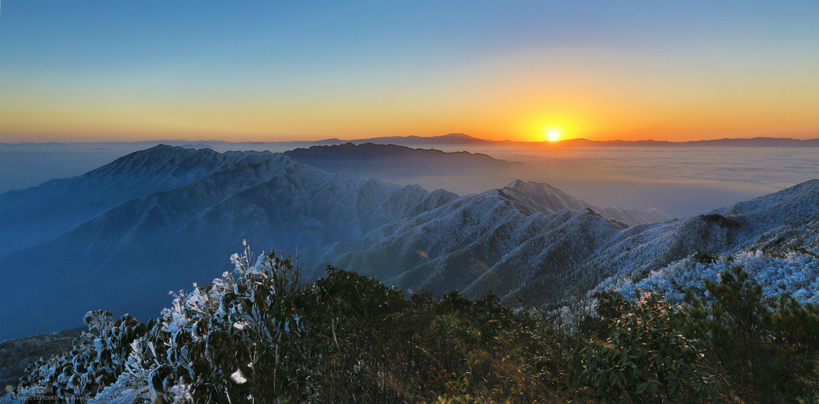 敏戈  冬日回龙山