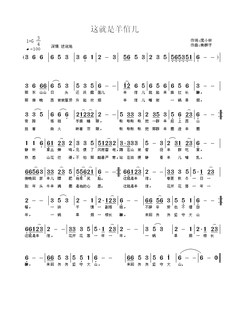 《这就是羊倌》曲谱图片.gif